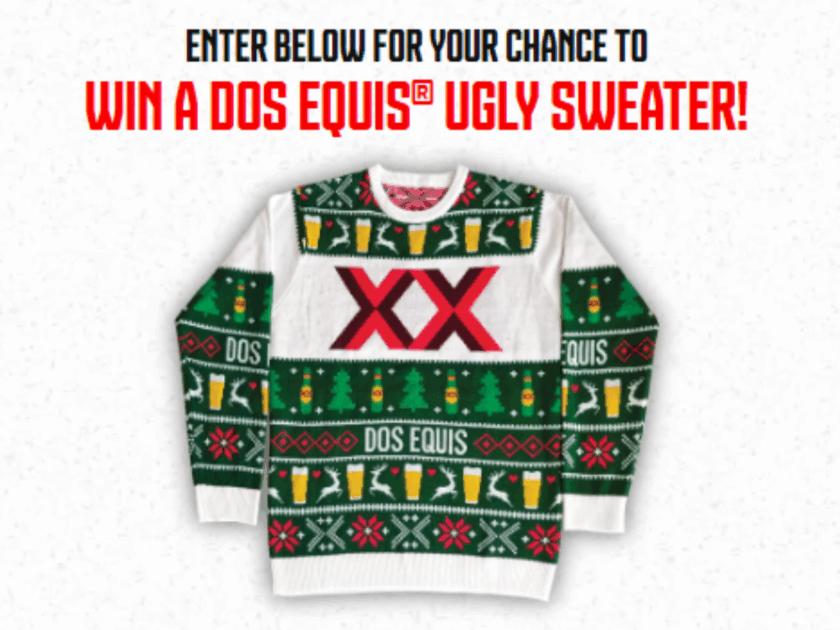 Dos Equis Ugly Holiday Sweater Sweepstakes