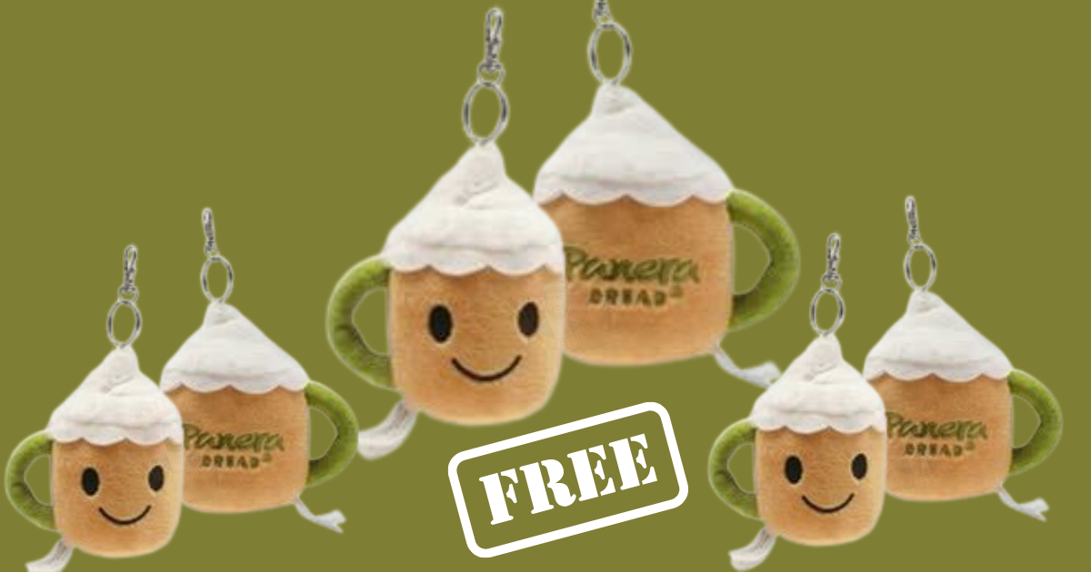 FREE HOT CHOCOLATE PLUSH KEYCHAIN AT PANERA BREAD 