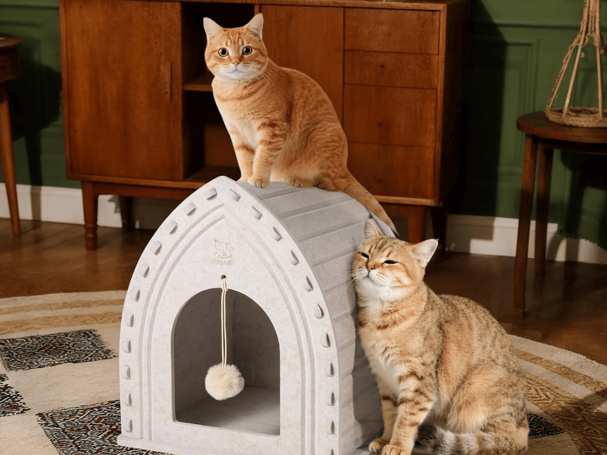 Felt Cat House Felt Cat House