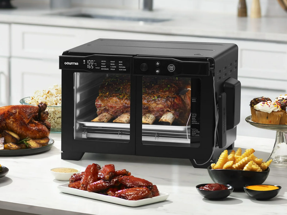 Gourmia french door over air fryer toaster 