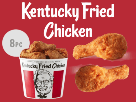 KFC 8PC Fried Chicken Bucket for $10