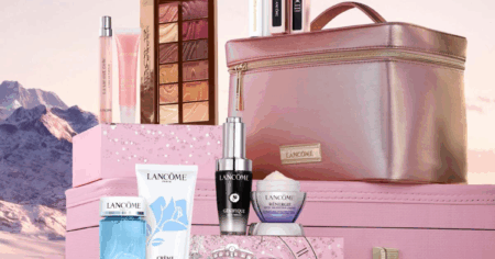 Lancôme 2025 Holiday Beauty Box with Train Case