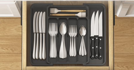 Lifewit Silverware Drawer Organizer Medium