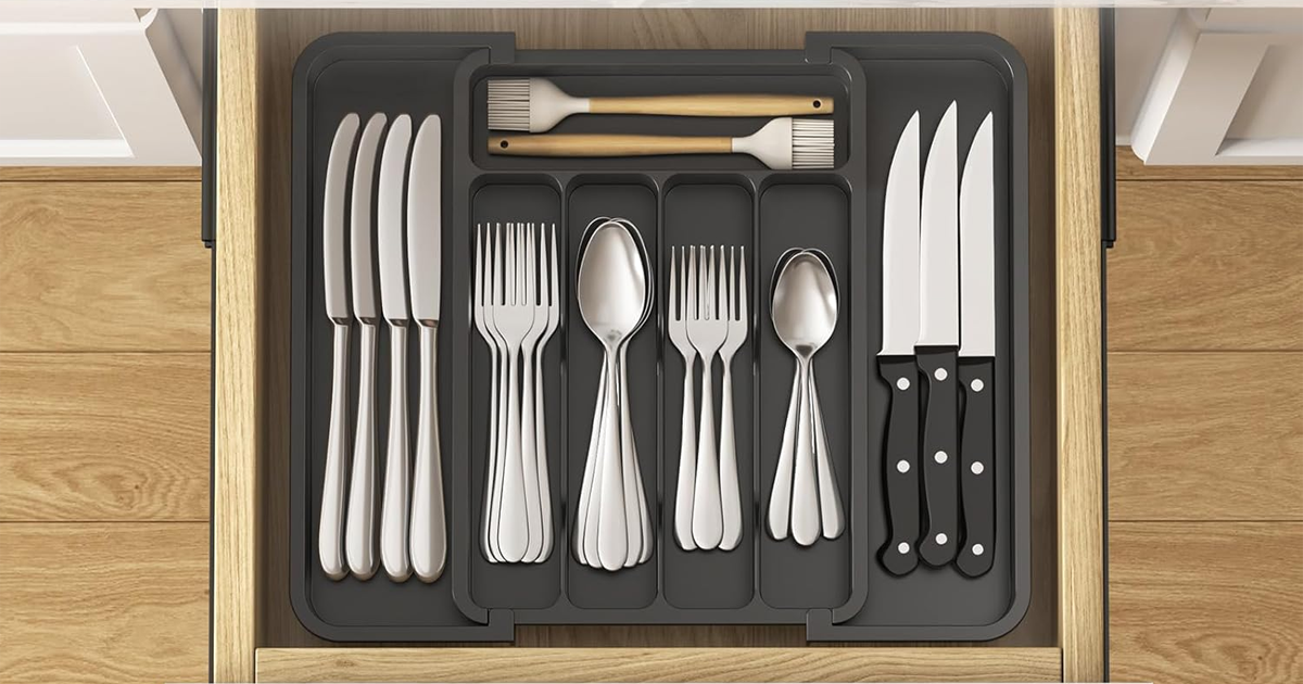 Lifewit Silverware Drawer Organizer Medium Lifewit Silverware Drawer Organizer Medium