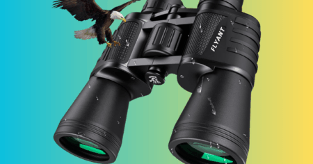 High Powered Binoculars for Adults, Waterproof Compact Binoculars with Low Light Vision for Bird Watching Hunting Camping Travel Cruise Hiking Sports Stargazing, Christmas Birthday Gifts for Men