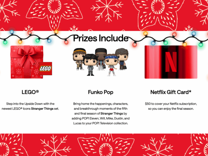 Nextdoor Stranger Things S5 Holiday Lights Contest