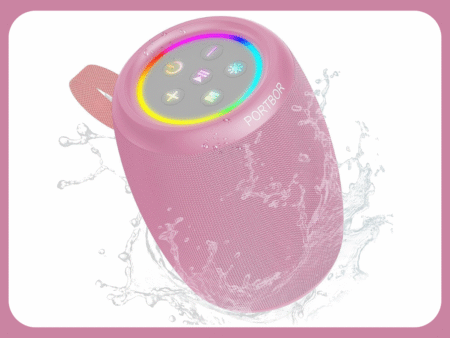 PORTBOR Bluetooth Speaker with Lights