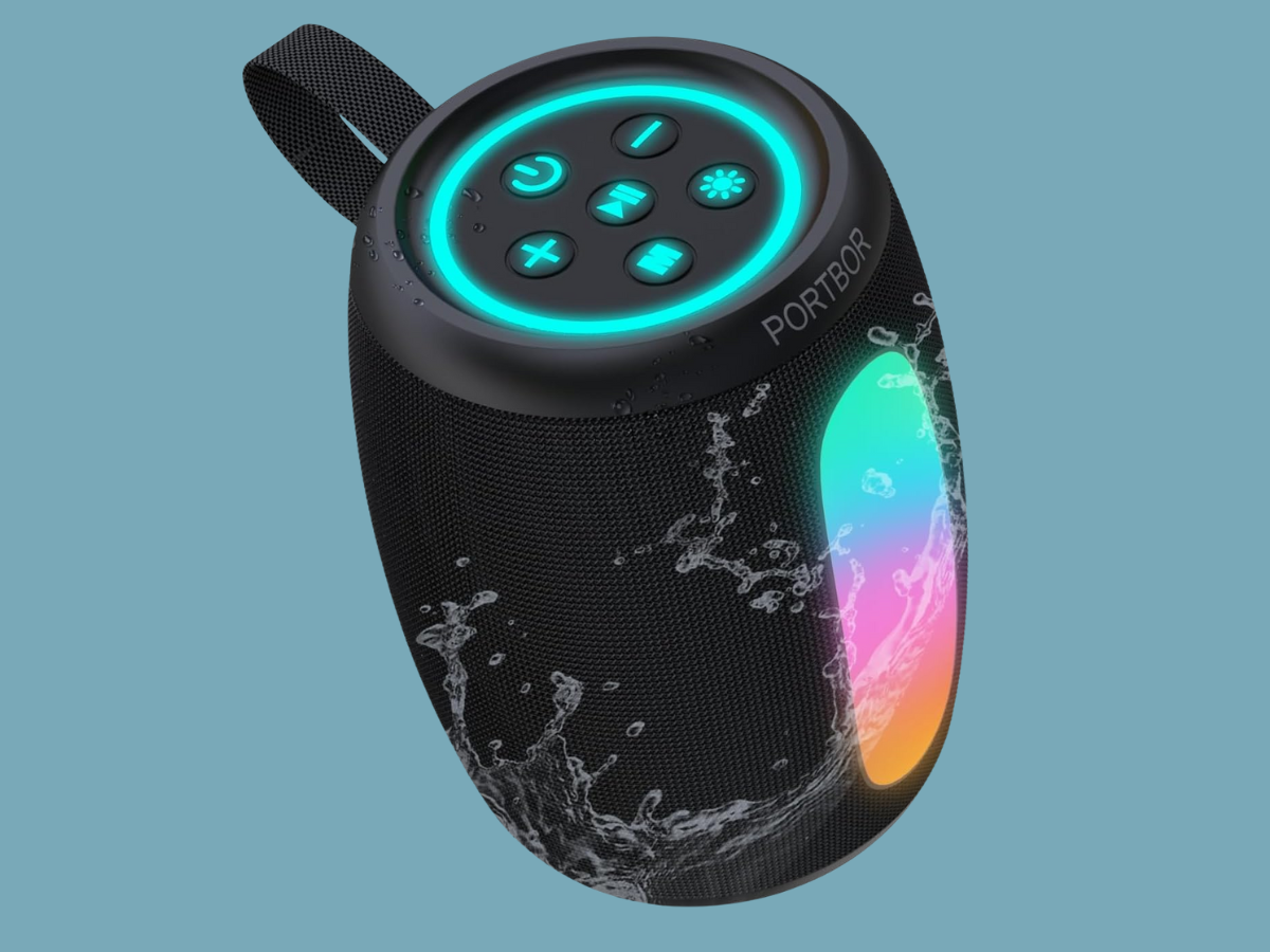 PortBor Bluetooth Speaker with Lights just $18.xx!! 