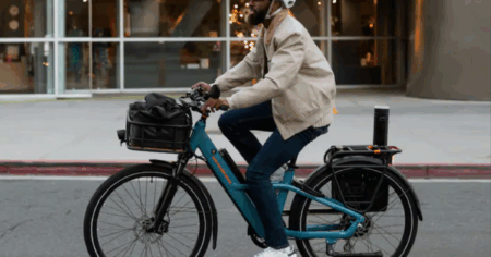 Rad Power Bikes - Radster Road - Ebike w/ 65 miles max operating range & 28 mph max speed - Regular - Bay Blue