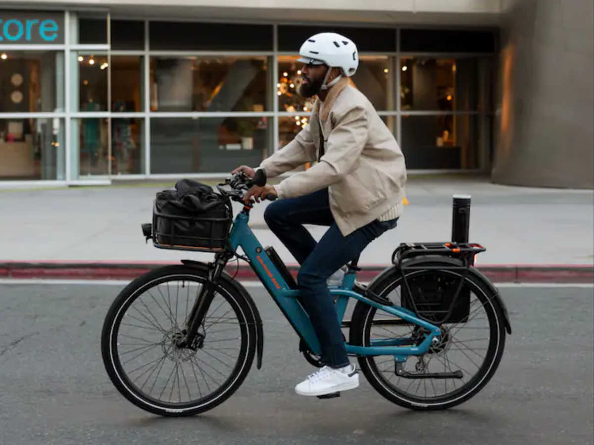 Rad Power Bikes - Radster Road - Ebike w/ 65 miles max operating range & 28 mph max speed - Regular - Bay Blue