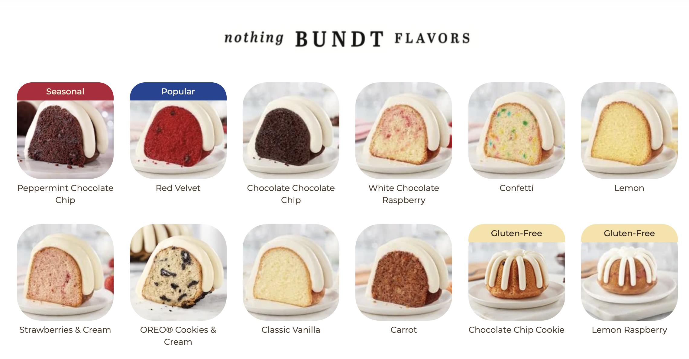 nothing bundt flavors nothing bundt flavors