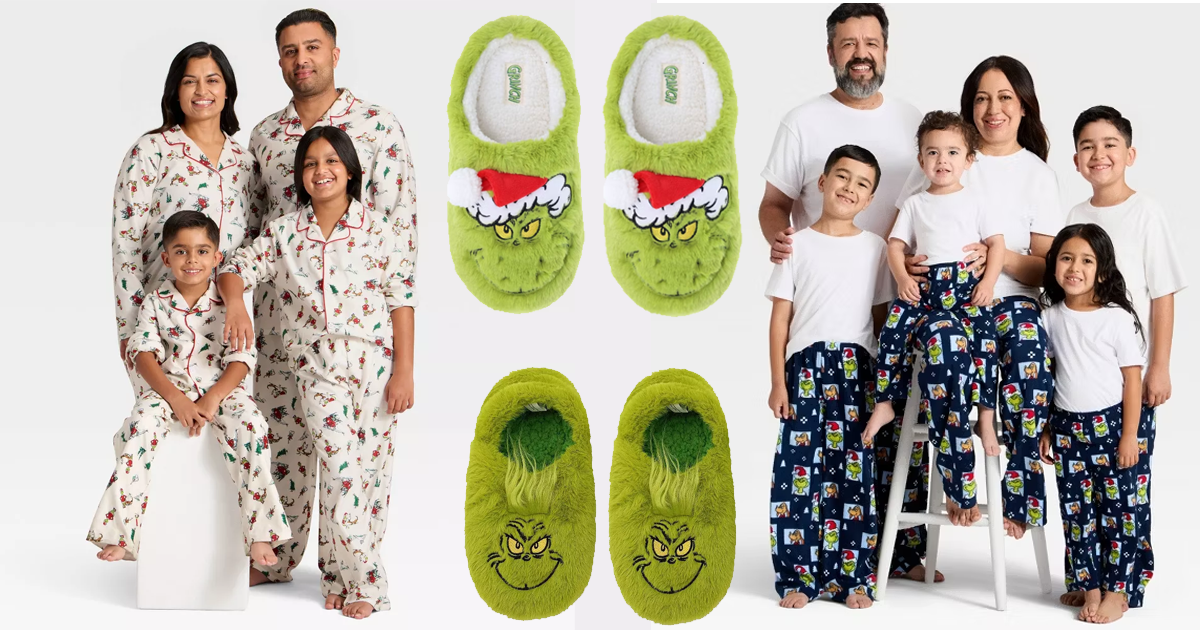 The Grinch Family PJs and Slippers