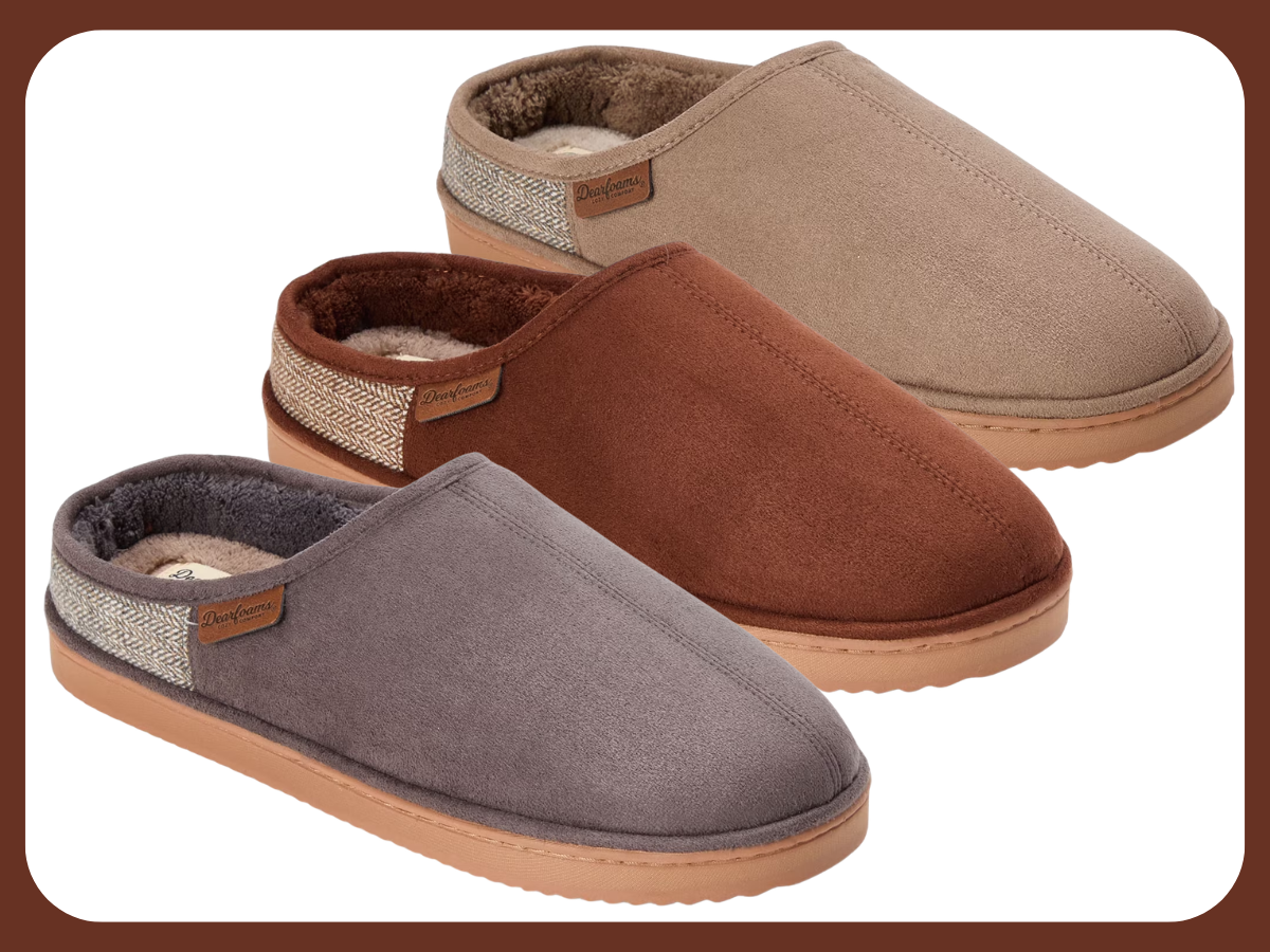 dearfoams mens slippers