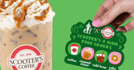 free elf scooters coffee sticker