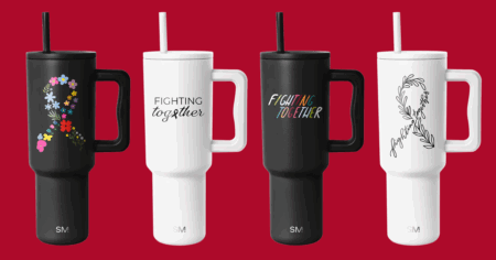 simple modern fighting together tumbler