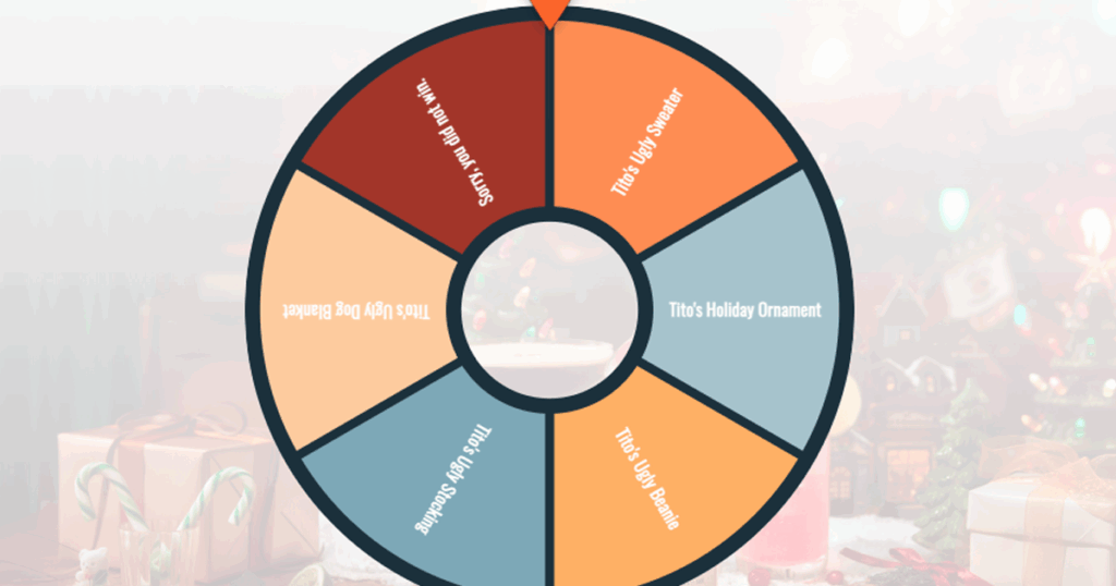 titos holiday wheel