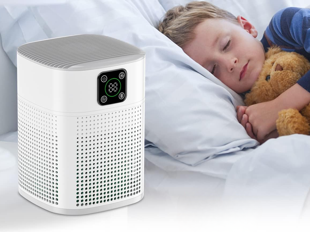 Air Purifiers for Bedroom Honeyuan H13 HEPA Air Purifier for Home Large Room 1095 sqft Air purifiers with 360°Air Intake 3 Fan Speeds 3 Stage Filtration White Air Purifiers for Bedroom Honeyuan H13 HEPA Air Purifier for Home Large Room 1095 sqft Air purifiers with 360°Air Intake 3 Fan Speeds 3 Stage Filtration White