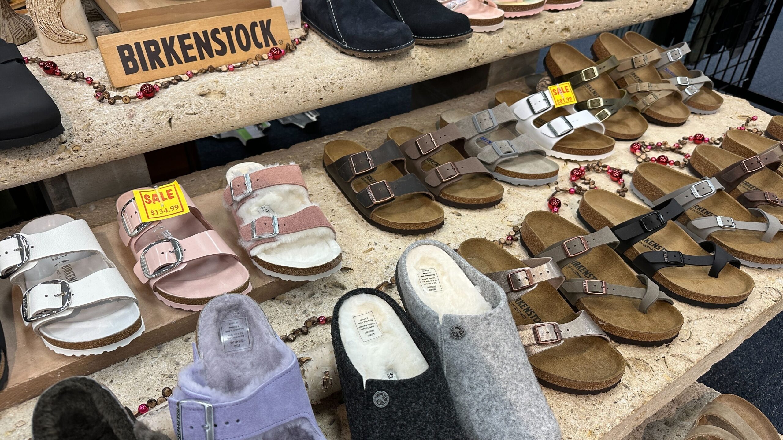 Birkenstocks on Store Table