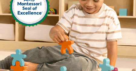 Montessori toy stacking counting game