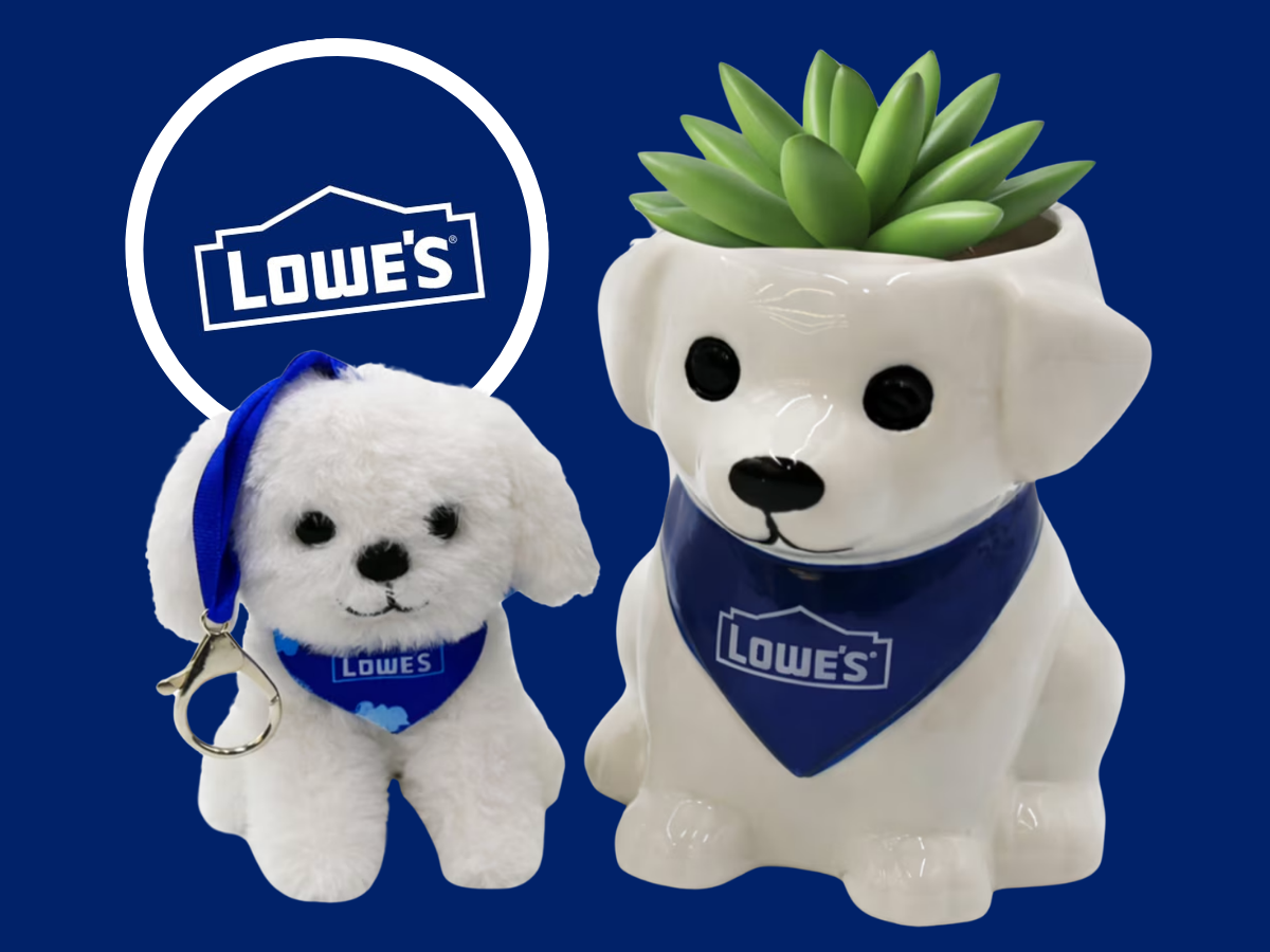 Free Puppy Planter & Plushie Keychain for MyLowe's Rewards Members at Lowe's on April 4th!