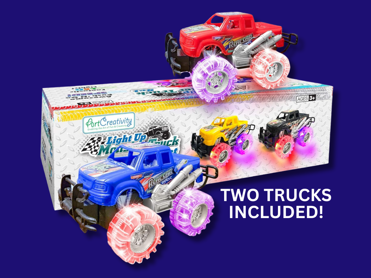 LIGHT UP MONSTER TRUCKS 2-PACK