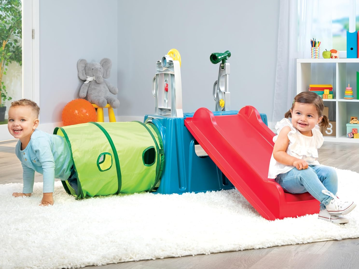 Little Tikes Easy Store Slide & Explore Indoor Outdoor Climber Playset for Toddlers Kids Ages 1 3 Years climber play set