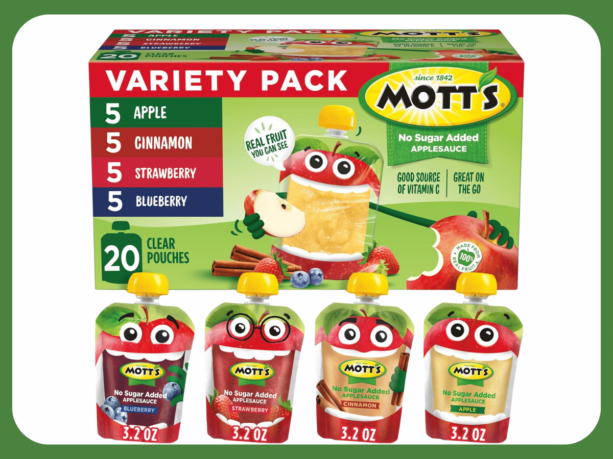 Motts applesauce pouch