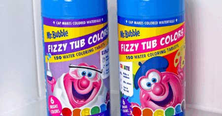 Mr Bubble Fizzy Tub Colors