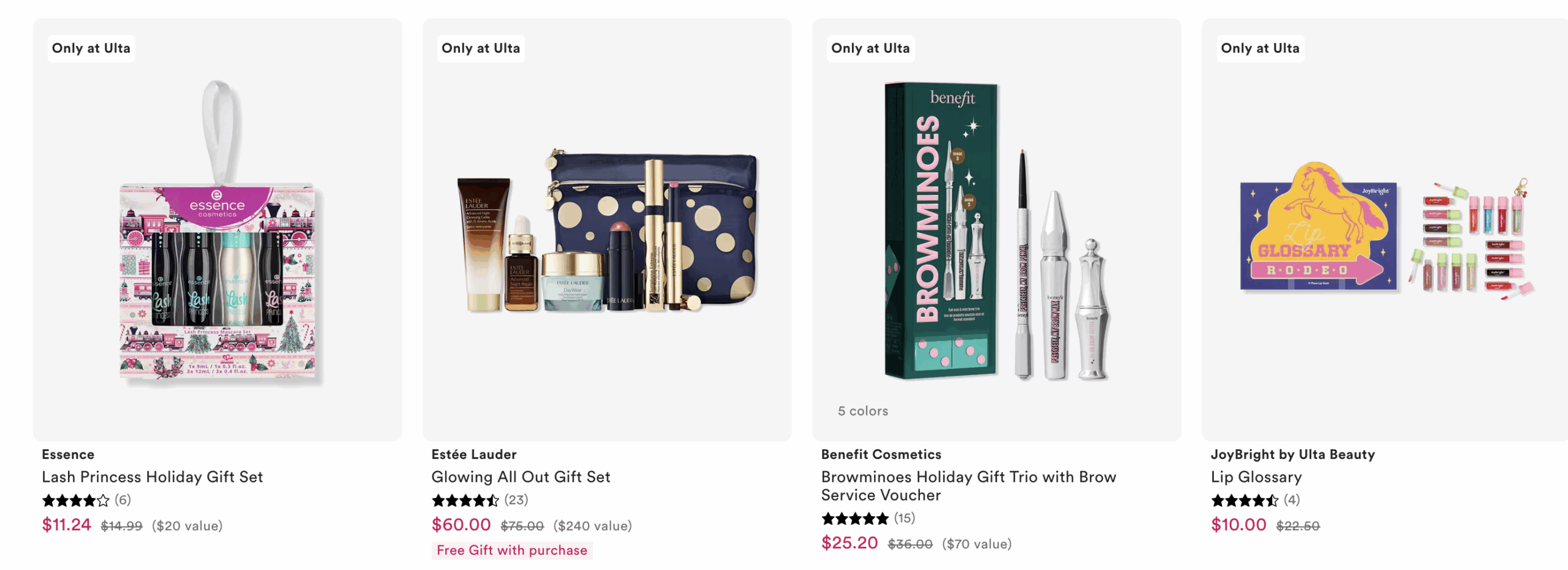 Ulta Holiday Sets