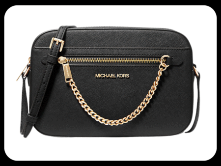 michael kors jet set chain black bag