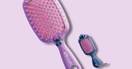 FHI Heat Disney Stitch UNbrush® Gift Set, Detangling for All Hair Types, Purple