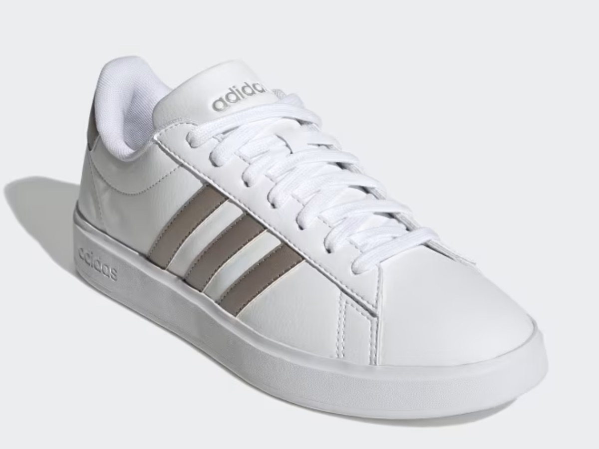 Adidas Grand Court Sneakers with silver stripe