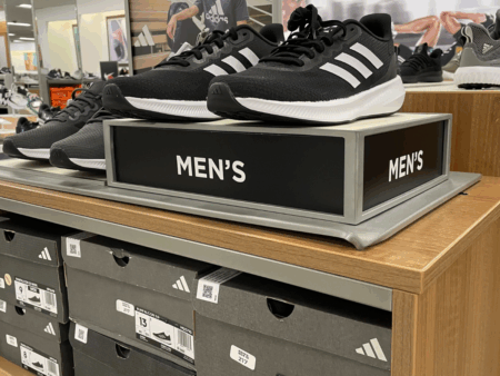 Adidas Shoes on Store Image
