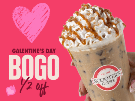 BOGO 50% Off Offer at Scooter's Coffee (Now Feb 13th)