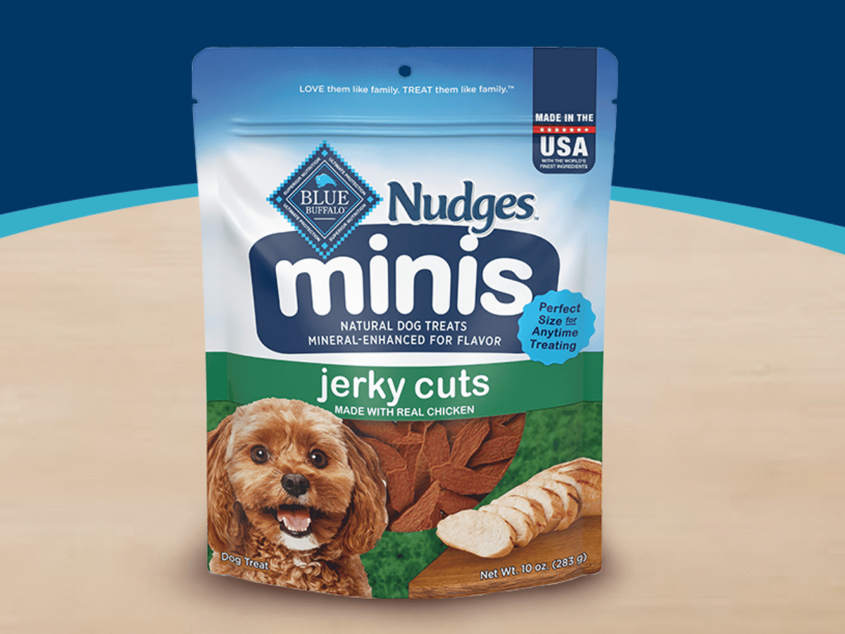 Blue Buffalo Nudges Close Up Shot