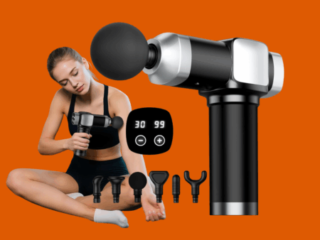 CAMEFER Deep Tissue Massage Portable Percussion Electric Muscle Massager for Pain Relief Handheld Massagers with 30 Speeds