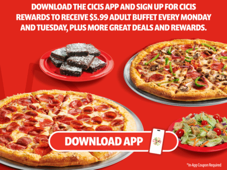 Cicis Pizza 5 99 Adult Buffet Every Monday & Tuesday