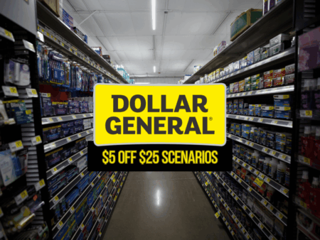 Dollar General weekly scenarios for Saturday $5 off $25 coupon