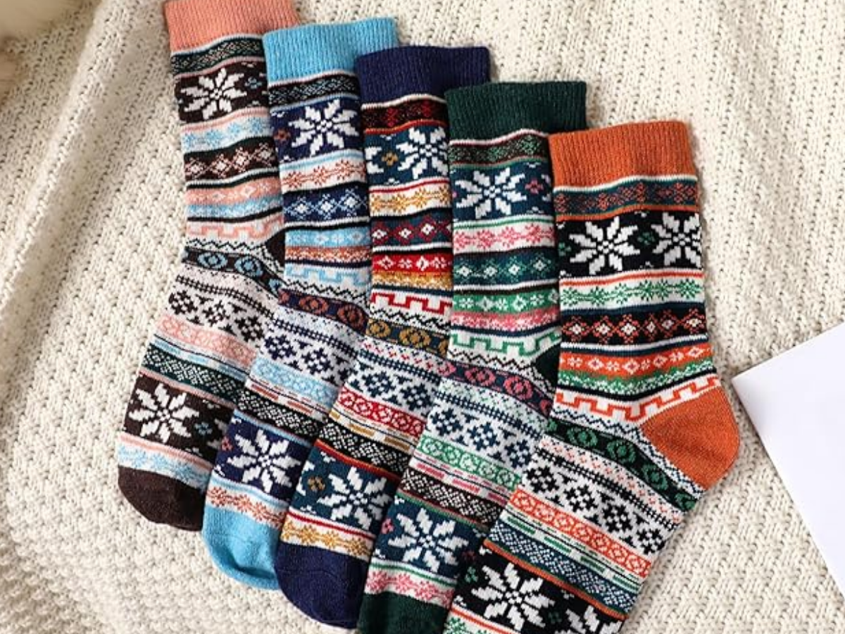 Fauson 5 Pairs Wool Socks