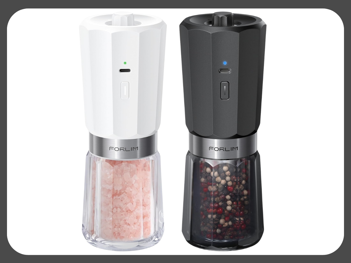Gravity Electric Salt and Pepper Grinder Set