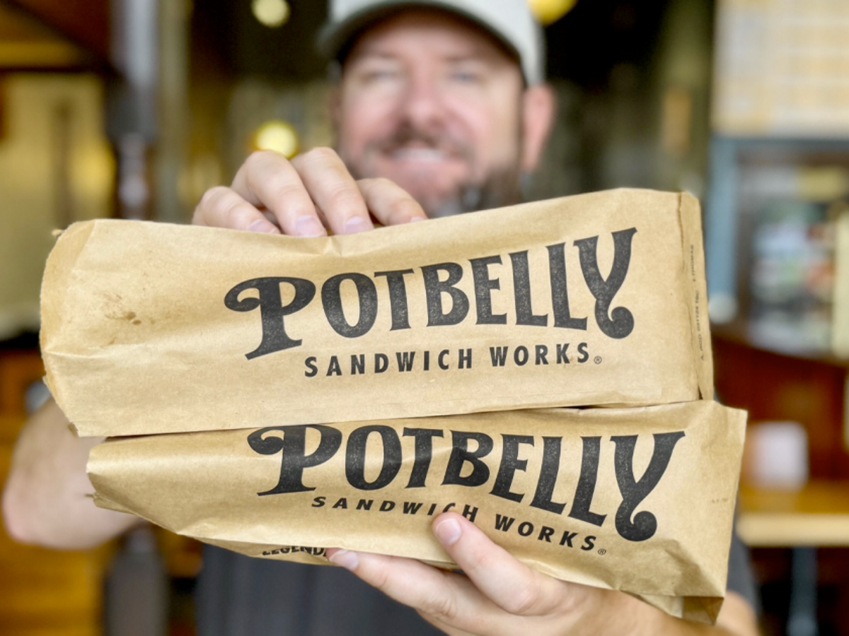 Kendall with potbelly sandwiches