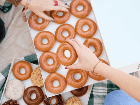 Krispy Kreme Glazed Donuts in box