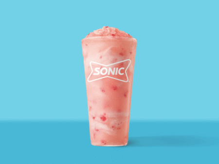 NEW Strawberry Horchata Cream Slush at Sonic