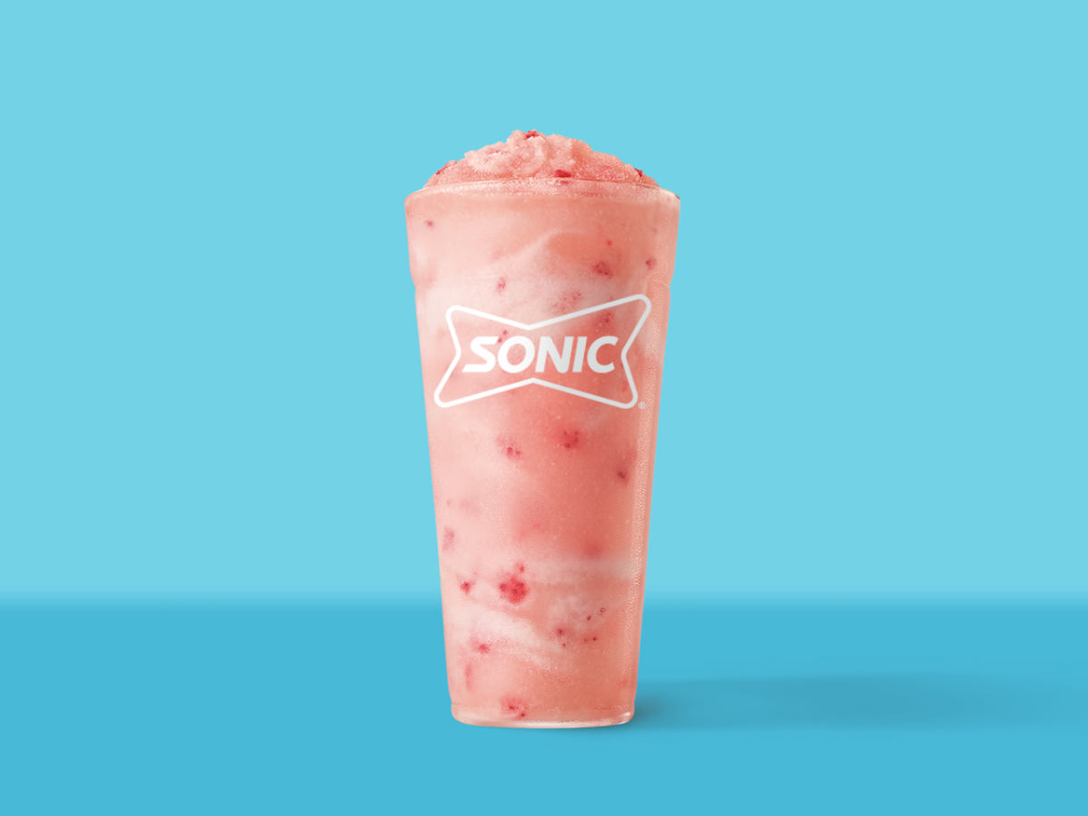 NEW Strawberry Horchata Cream Slush at Sonic NEW Strawberry Horchata Cream Slush at Sonic