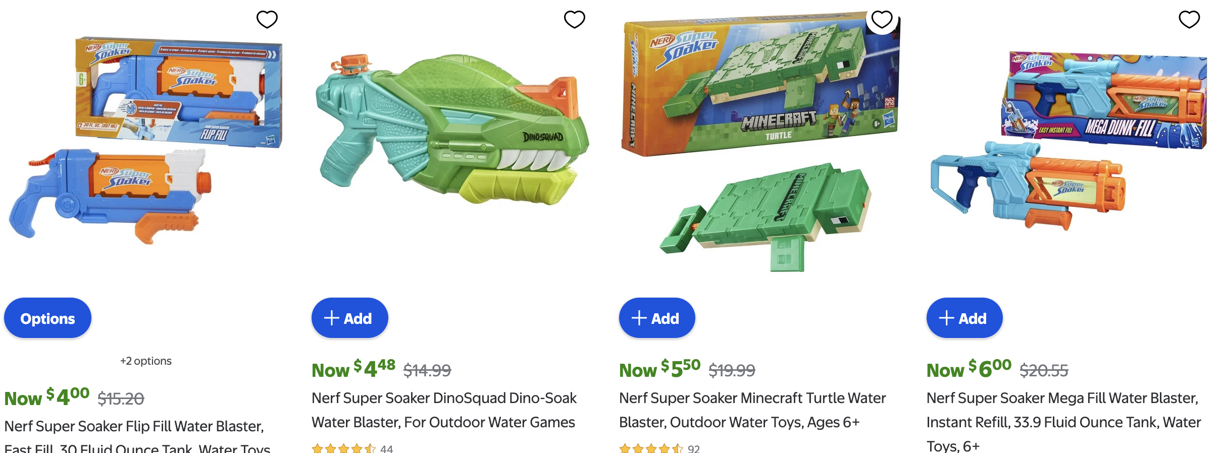 Nerf Water Gun Clearance