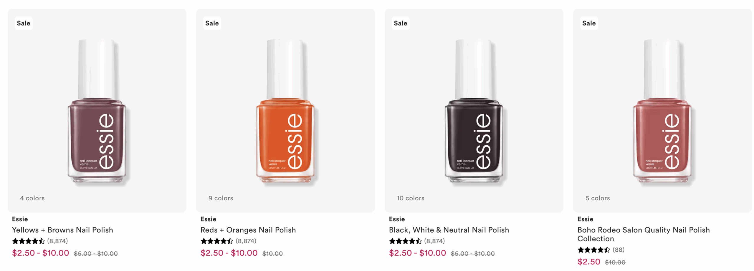 Essie sale