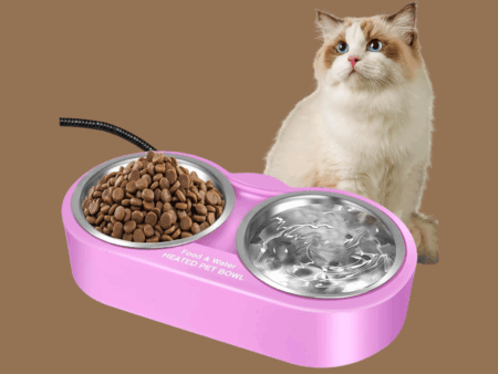 Heated pet water bowl