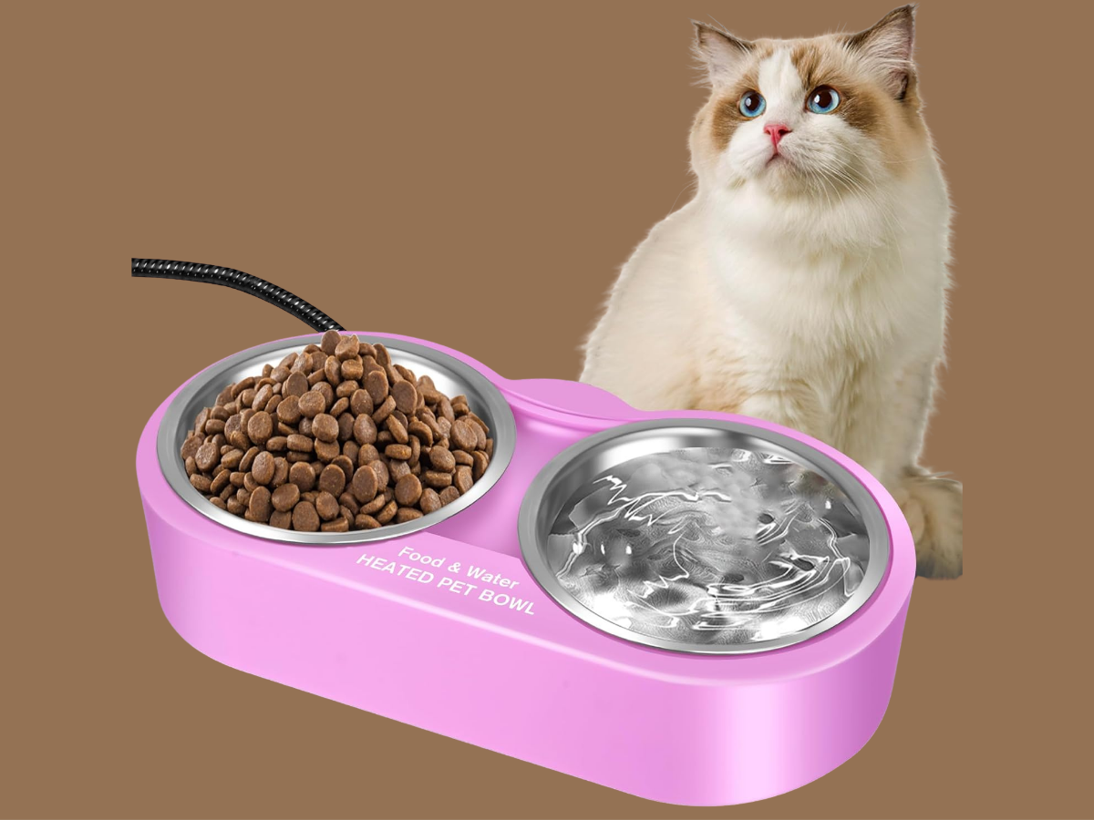 Heated pet water bowl 