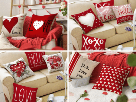 Valentine pillow covers