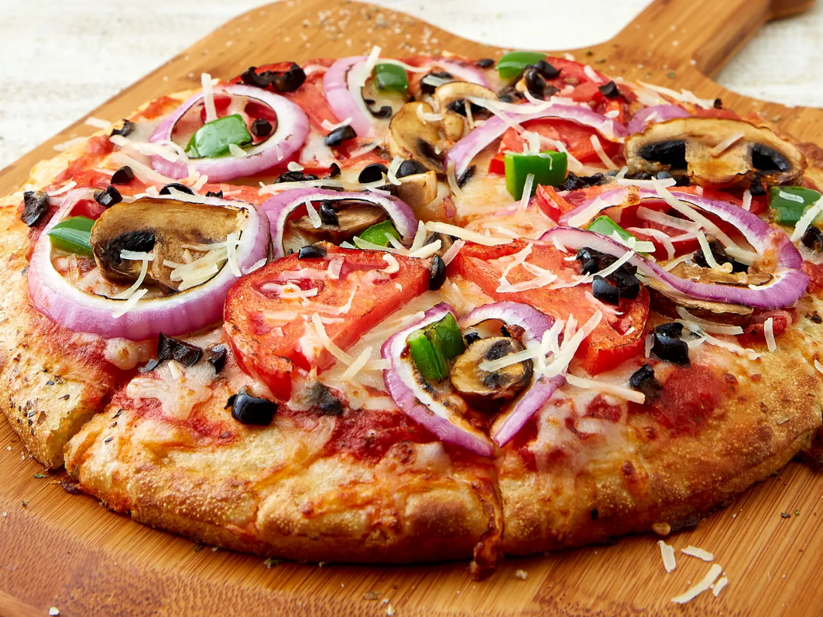 Veggie Pizza at Schlotzsky's